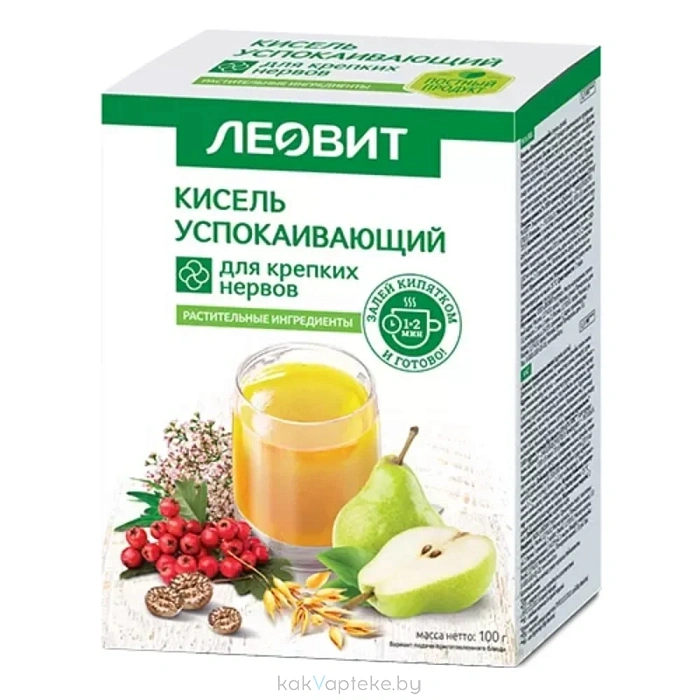 Кисель "Успокаивающий". Специализированный пищевой продукт диетического профилактического питания. 5 пакетов по 20 г. Упаковка 100 г