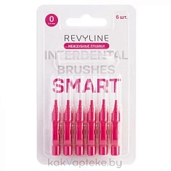 Revyline Межзубные ершики размер 0 (0,40 мм, Smart, розовые) 6 шт