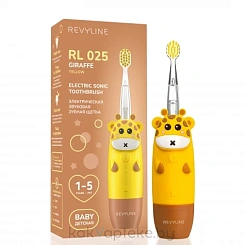 Revyline RL 025 Детская зубная щетка электрическая звуковая (желтая 6110 жираф)