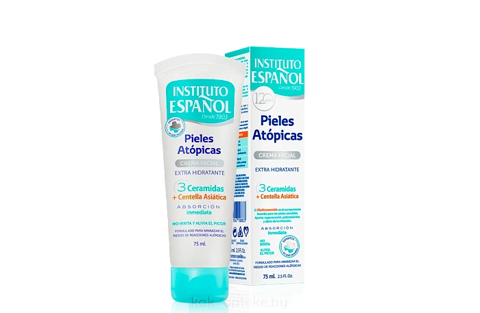 INSTITUTO ESPANOL Крем для лица с 3-мя керамидами и центеллой азиатской / FACIAL CREAM 3 CERAMIDES + Asian spark линии ATOPIC SKIN, 75мл