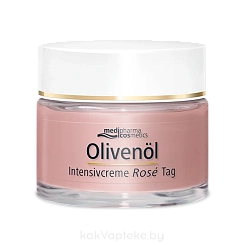 Olivenol Medipharma cosmetics крем для лица интенсив Роза дневной, 50 мл