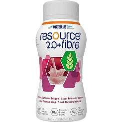 Ресурс 2.0+Файбер (Resource 2.0+Fibre) Специализированный продукт диетического профилактического питания, высокалорийная готовая к употреблению полноценная смесь с пищевыми волокнами со вкусом лесных