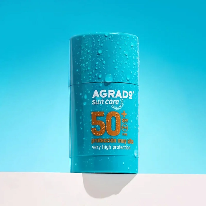 AGRADO Водостойкий солнцезащитный стик для лица и чувствительных зон SPF50+ / SUN STICK FACIAL AND SENSITIVE AREAS SPF50+, 15мл