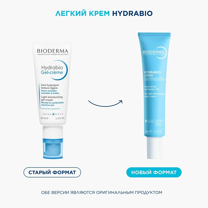 Bioderma Крем легкий Hydrabio Legere, 40 мл