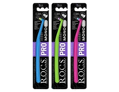 R.O.C.S. PRO Mono Монопучковая зубная щетка для взрослых (мягкая)