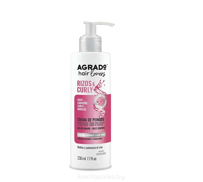 AGRADO Крем для укладки вьющихся волос / CURLS&CURLY STYLING CREAM, 230мл