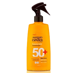 INSTITUTO ESPANOL Солнцезащитный влагостойкий легкий лосьон с Алоэ Вера SPF50+ / SUNSCREEN LOTION ALOE VERA SPF50+, 300мл, спрей