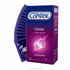 Презервативы латекс. Contex №12 Classic (классические, с гелем смазкой)