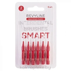 Revyline Межзубные ершики размер 2 (0,50 мм, Smart, красные) 6 шт