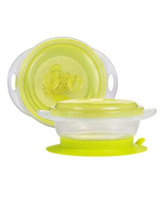 ПОМА Тарелочка на присоске и с крышкой 6+, 250 мл, арт. 3315, 1 шт