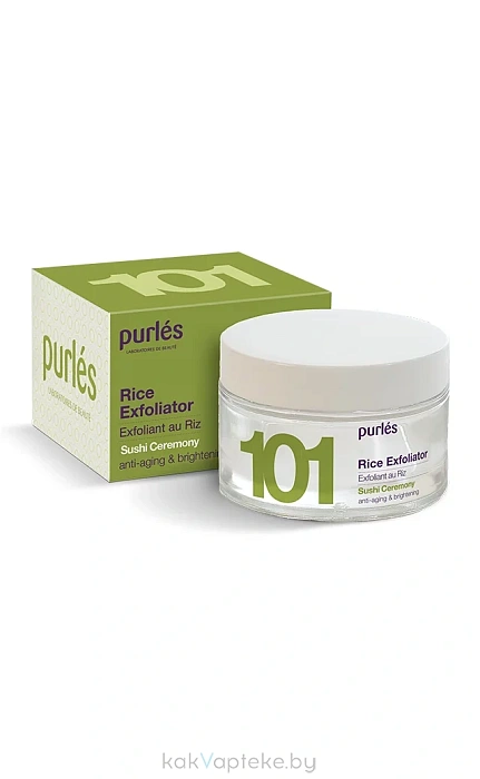 Purles 101 Кремовый скраб для лица с частичками риса, 50 мл