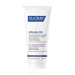 DUCRAY KELUAL DS ANTI-SCALES CLEANSING GEL Очищающий успокаивающий гель против шелушения 200 мл