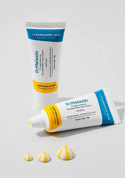 Dr.Melaxin Крем для кожи вокруг глаз с ретиналем, пептидами и транексамовой кислотой TX Retinalsome Double Effect Eye Cream, 40 г
