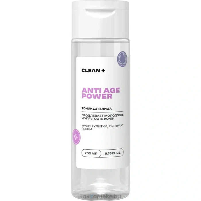 CLEANPLUS Тоник для лица ANTI AGE POWER, 200 мл
