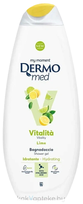 DERMOMED Гель для душа с лаймом "VITALITY" / SHOWER GEL VITALITY LIME, 750 мл