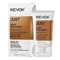 REVOX B77 Солнцезащ крем-флюид д/ жирной кожи JUST DAILY SUN SHIELD UVA+UVB FILTERS SPF50+,30