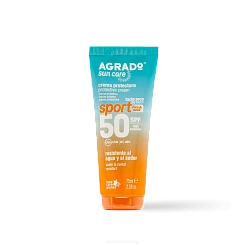 AGRADO Крем солнцезащитный для лица и шеи SPORT SPF50 / PROTECTIVE CREAM SPORT SPF 50, 75мл