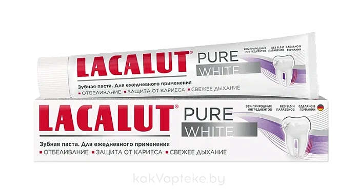 LACALUT PURE WHITE Зубная паста 75 мл