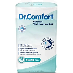 Dr.Comfort Впитывающие пеленки для взрослых 60х60, 10 шт