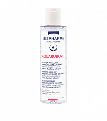 ISISPHARMA AQUARUBORIL Мицеллярная вода для снятия макияжа для чувствительной и склонной к покраснению кожи, 400 мл
