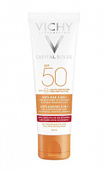 Vichy Capital Soleil Крем-уход с антиоксид. 3-в-1 солнцезащит. антивозрастн. SPF50  50мл