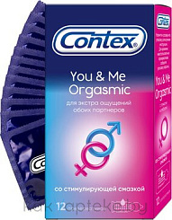 Презервативы из натурального латекса Contex® You&Me Orgasmic 12шт