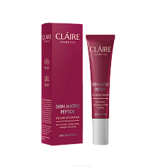 CLAIRE COSMETICS SKIN MATRIX PEPTIDE Крем-контур для кожи вокруг глаз и губ, 15 мл