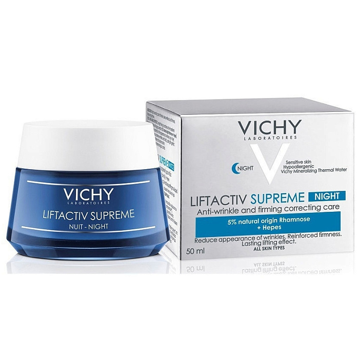 Vichy LIFTACTIV SUPREME Крем ночной против морщин для
 упругости и увлажнения кожи, 50 мл