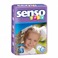 SENSO BABY Подгузники д/детей с крем-бальзам юниор,16 шт