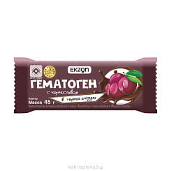 БАД к пище «Гематоген с черносливом в темной глазури», плитка 45г