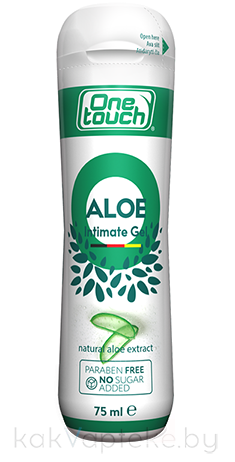 One Touch  Aloe Интимный гель-лубрикант на водной основе,  c экстрактом алое, 75 мл