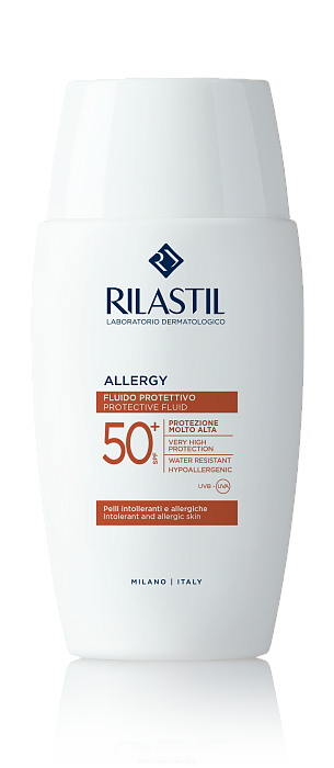Rilastil Allergy Солнцезащитный флюид для чувствительной и реактивной кожи SPF 50+ 50 мл