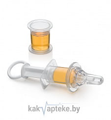 Happy Baby Дозатор с мерным стаканчиком-колпачком для введения жидкостей, арт. 17009