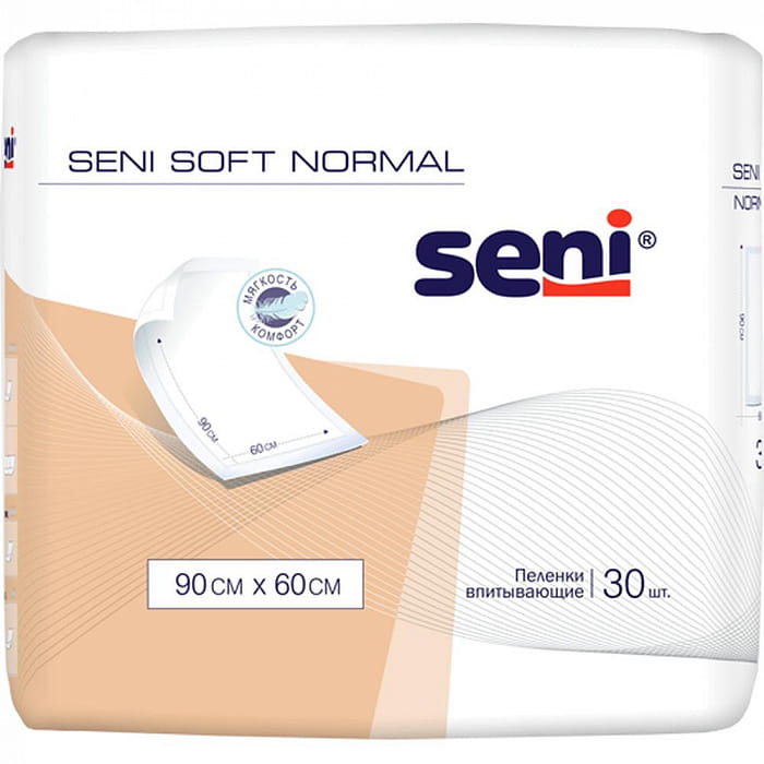 Seni soft Normal Пеленки одноразовые (впитывающие) 90х60 30 шт