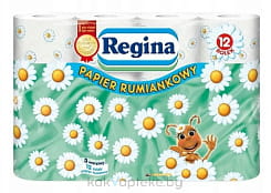 Regina бумага туалетная (3-х слойная ароматизированная) 12 шт Camomilla