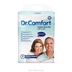 Dr-Comfort Подгузники для взрослых (Adult Diaper M ), 8 шт