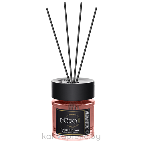 Gamma D'ORO Аромадиффузор для дома Opium of love 100 мл 
(парфюмированный, по мотивам BLACK OPIUM от YSL/Yves Saint Laurent)