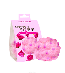 Мочалка для тела с мылом Cupellia SPA SP50/RS, Rose
