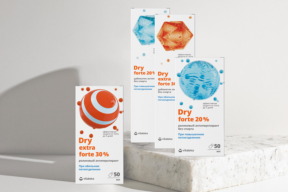 Новинка! VITATEKA - дезодоранты от повышенной и обильной потливости!