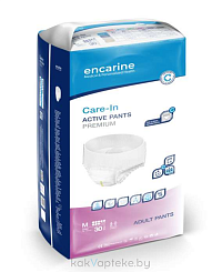 ENCARINE Подгузники-трусы для взрослых M (PREMIUM 8 капель), 30 шт