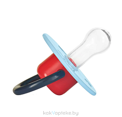 ПОМА Соска-пустышка силиконовая, баллон круглой формы (силикон, ПП) 0+ 4412ДМ, 1 шт