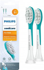 Philips Sonicare for Kids Сменные чистящие насадки к электрическим зубным щеткам для детей HX6042/33 (от 7 лет) (уп. 2 шт.)