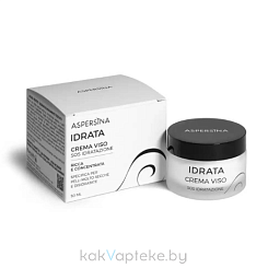 Pharmalife Research ASPERSINA IDRATA CREMA VISO Крем увлажняющий для сухой и обезвоженной кожи с муцином улитки и церамидами 50 мл