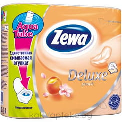 Zewa Deluxe Туалетная бумага Персик 3сл 4 рул