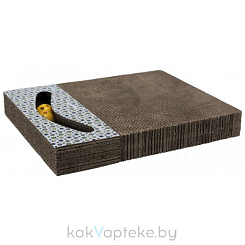 Trixie Когтеточка  для кошек с игрушками, картонная, белая, 38*30 см