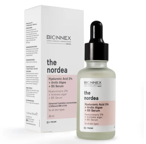 Bionnex THE NORDEA Сыворотка Гиалуроновая кислота 2% + Арктические водоросли + B5 для всех типов кожи 30 мл