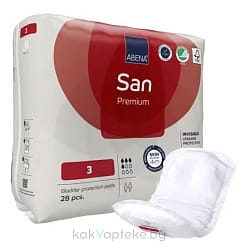 Abena San Premium Прокладки одноразовые урологические для взрослых (3), 28 шт