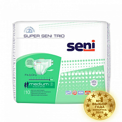 Super Seni Trio medium Подгузники дышащие для взрослых 10 шт