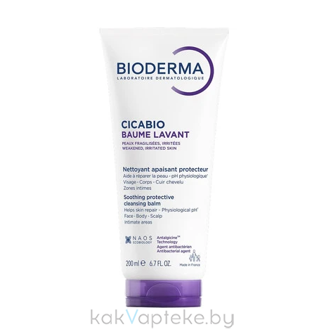Bioderma Бальзам очищающий Cicabio Baume Lavant 200 мл