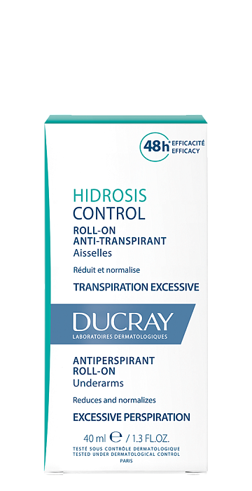 DUCRAY HIDROSIS CONTROL Дезодорант-антиперспирант шариковый, 40 мл